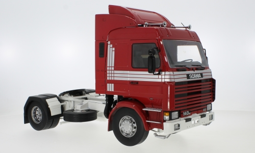 Scania 143 Topline 1987 Rood - 1:18